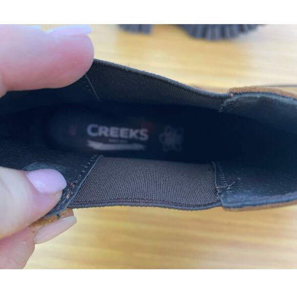 Y2K Suede Chelsea Platform Boots EU Size 40 US Size 9.5 Chunky Heel - Picture 11 of 11